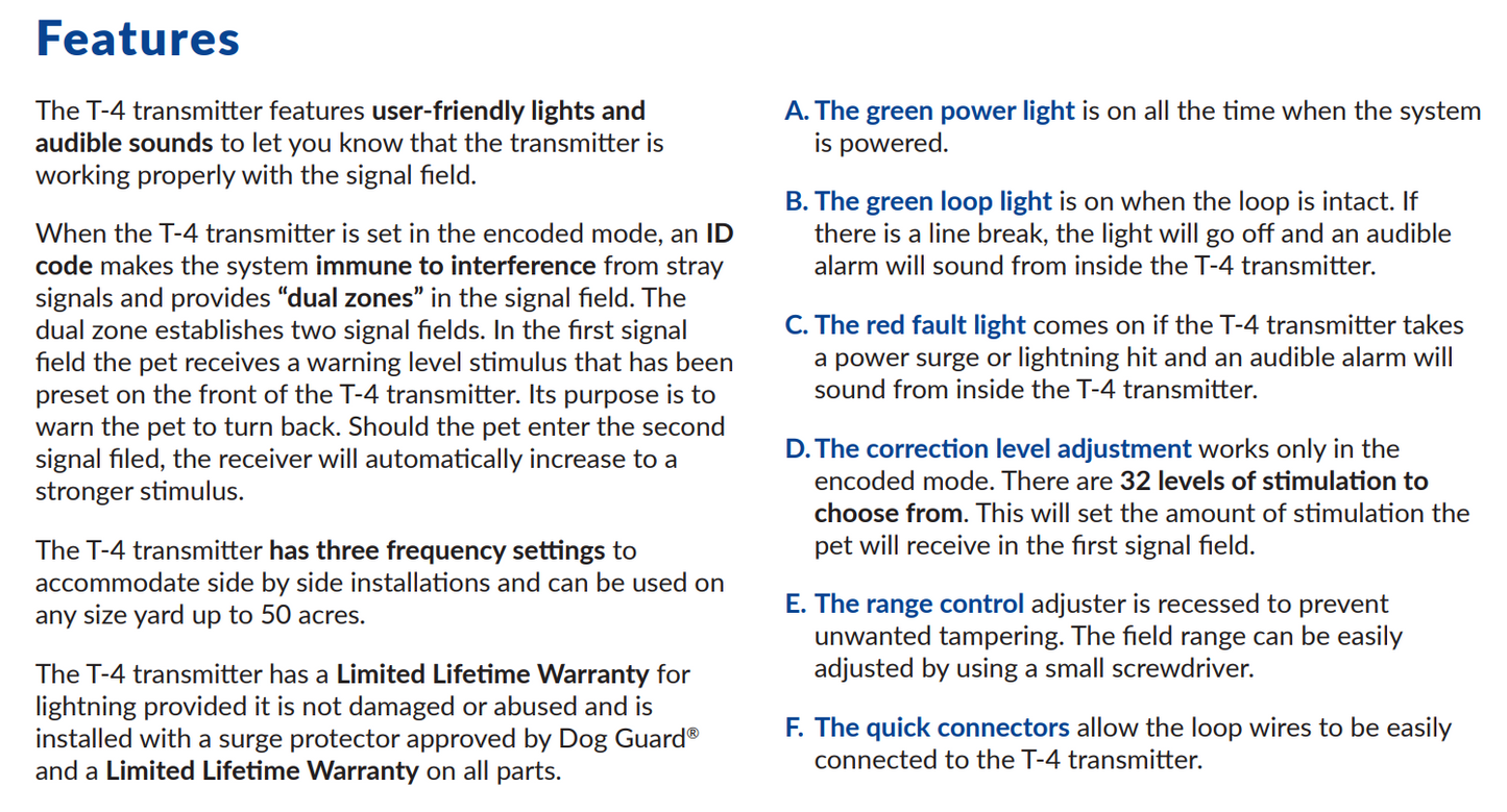 Dog Guard T4 Transmitter