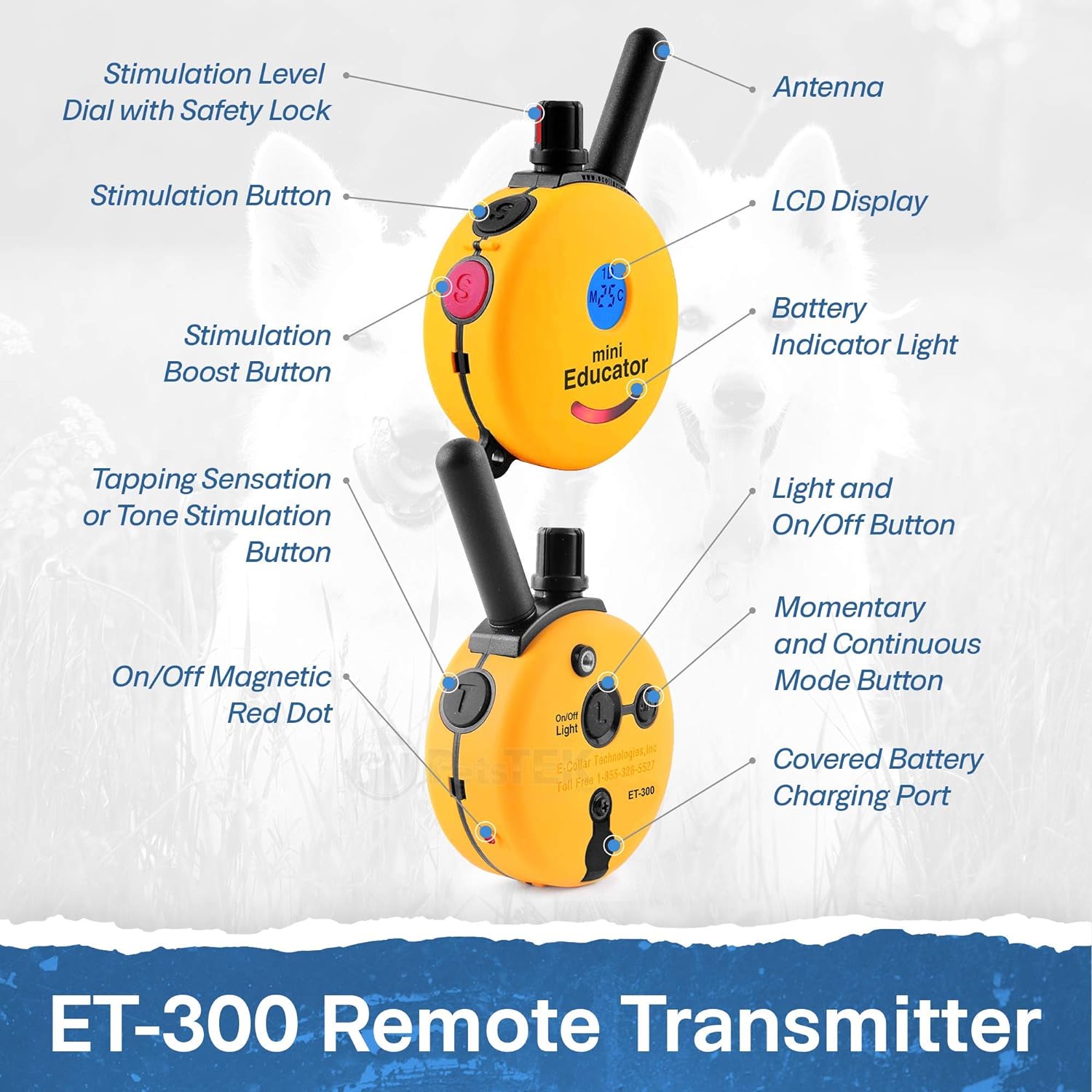 ET 300 Mini Educator E Collar Remote Trainer Dog Guard Ohio Shop